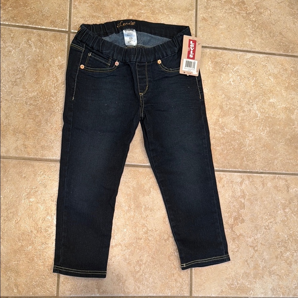 Levi's Kids Dark Blue Stretch Denim Pants